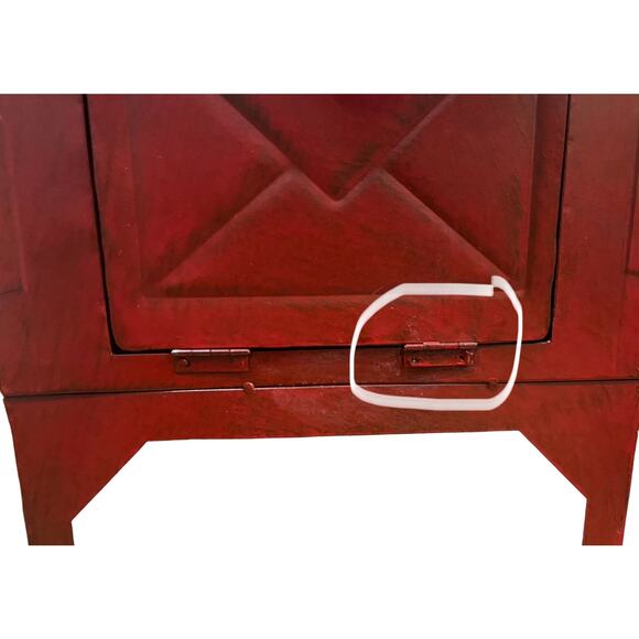 Letters For Santa Mailbox Christmas Holiday Red Metal Snow Decor 21” x 10.5” x 8 - Picture 9 of 10